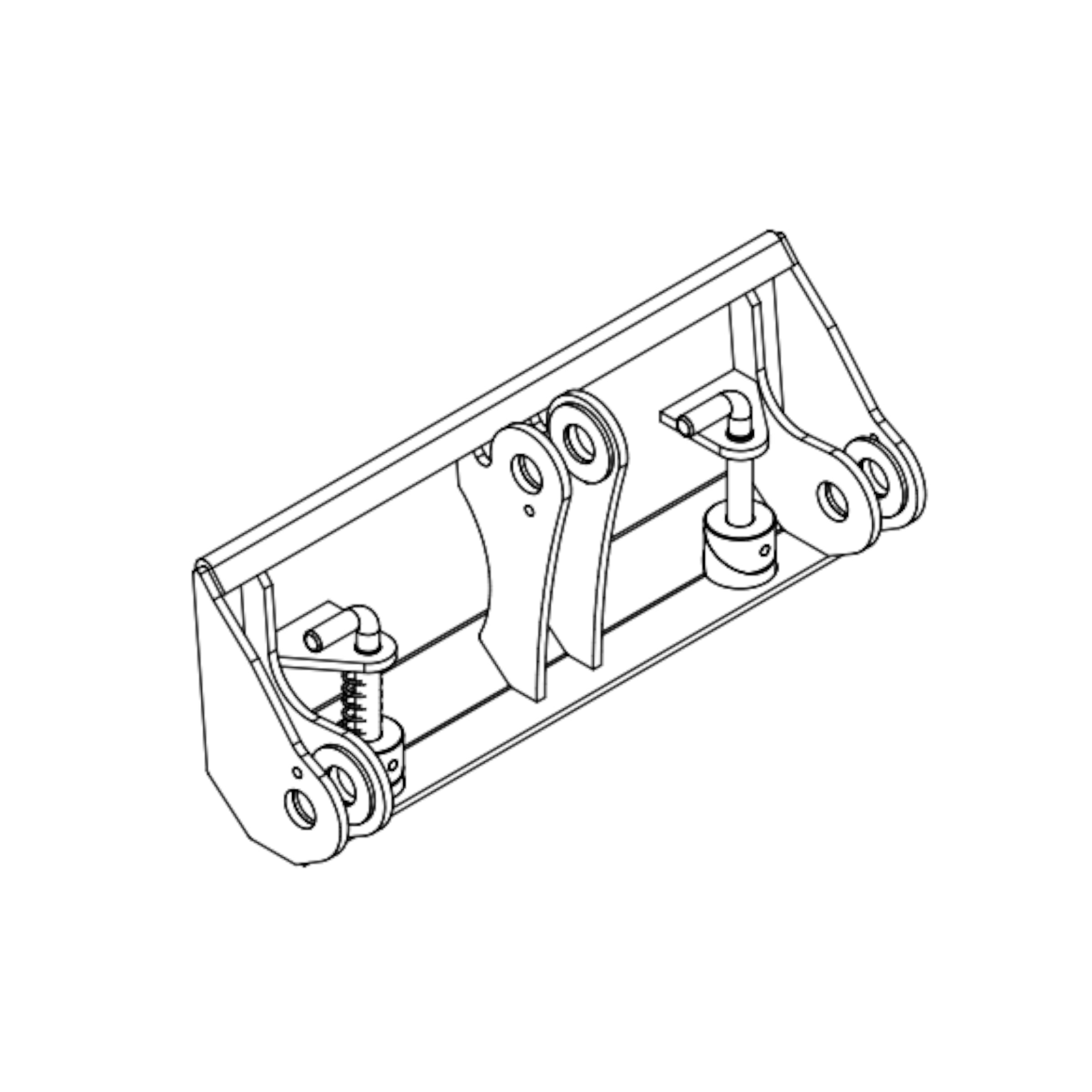 Paddock mini loader hitch coupler plate